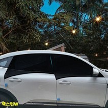 렉스턴W 차박 햇빛가리개 모기방충망 6종세트, 승용