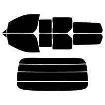 현대 그랜드스타렉스 (07년~21년) 측후면 썬팅필름, 5밴 미닫이 글라스, RTF-7S 05 (진함)