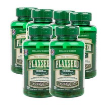 홀랜드앤바렛 영국 Holland & Barrett Flaxseed Linseed Oil 플랙씨드 오일 아마인유 1000mg 60캡슐, 6팩