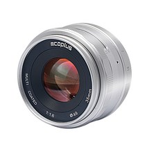 mcoplus 35mm f1.6 aps-c 수동 고정 단렌즈 소니 e마운트 a6000 a6100 a6300 a6400 a6600 a7 a7ii nex-3 a5100 a5000, 전자 마운트