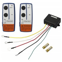 윈치 무선송신기 리모컨 크레인 원격 제어 컨드롤러, 12V24V 범용 리모컨 2개  수신기