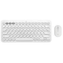 로지텍코리아 K380 블루투스 키보드 한글 + M350 마우스 세트, 화이트 세트
