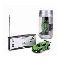 RC Car 7x3x25CM 20 KMH 라디오 컨트롤 레이싱 미니 콜라캔 장난감 자동차 내장 85Mah 배터리 컨트롤러 도로 블록 어린이 선물, 1PC Green