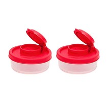미니 주방 조미료 냄비 세트 나무 뚜껑 소금 셰이커 조미료 냄비 캠핑 피크닉 야외 주방 액세서리 для кухни, 2PCS, 하나