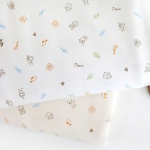 자투리 오가닉40수 다이마루 허니비E0580 택1, 오가닉40수 다이마루 허니비E0580 화이트