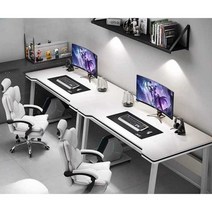 2인컴퓨터책상 2인용 게이밍 테이블 컴퓨터 책상, P