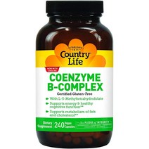 Country Life 코엔자임 B 복합체캡슐 240 베지캡슐, 1개