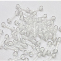 (50pcs)젤루나 투명 피어싱 고급아크릴