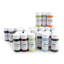 가죽공예 - 기리메 엣지코트 (무광-국산) 용량40ml 안전확인대상생활화학제품 환경부 승인, 그린형광 872