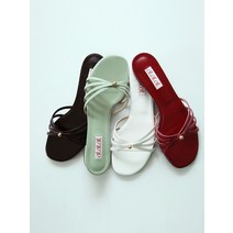 at at [AT23S09] 도트 스트랩 슬리퍼 (MT)