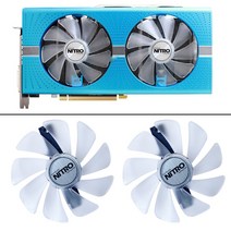 공랭 cpu 램 쿨러 케이스 쿨링팬 팬허브 CF1015H12D DC12V ETH 교체용95mm사파이어 니트로 RX480 8G RX 470 4G GDDR5 RX570 / D5 RX, 04 2세트 LED