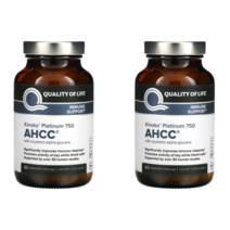 키노코 플래티넘 AHCC 750mg 60정 2통 표고버섯균사체