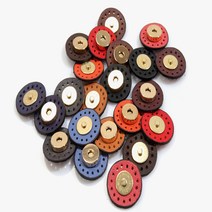 통가죽 똑딱 사시꼬미 가죽부자재 수예용품 가방장식 재료, 사피아노, 청동장식, 네이비