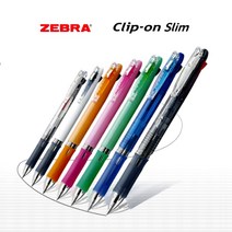 ZEBRA Clip-on Slim 제브라 클립온 슬림 2색 3색 4색 멀티펜, 3C 바디칼라, 흑색
