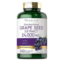 Carlyle 칼라일 그레이프시드 포도씨 추출물 영양제 24000mg 240캡슐