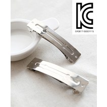 헤어핀부자재 머리핀재료 헤어악세사리 만들기 N77 (폭2cm)8cm 납작자동핀대 5개