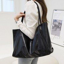 대형여자쇼퍼백 경량가방 합피 쇼퍼백 가벼운 숄더백 빅사이즈 여자 수납가방