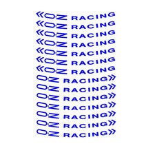 자동차 휠 OZ 레이싱 휠 림 스티커 데칼 세트 12 개 배경 없음/다이 컷, 06 파란