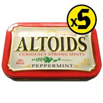 알토이즈 페퍼민트향 캔디 사탕 50g (5개세트) 사무실 학교 학원 탕비실 단체 간식 수입 과자, one option, one option