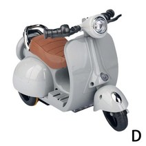 소동물 용품 햄스터 스턴트 회전 바이크 오토바이 놀아주기 360 도 빛 음악 전기 스쿠터 인 선물 반려동물, [04] Grey