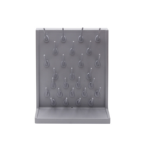 실험실 과학실 초자 건조대 비커 건조 작업대 걸이, 밝은 회색 27칸 나사고정형