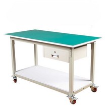 공장 작업다이 이동식 검사대 서랍 조립대 선반 바퀴, 더블 레이어 풀리 120x80x75