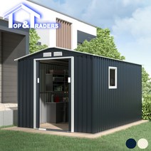 탑앤라이프 뉴그랜드-롱 콜드그레이 조립식창고/야외창고/농막/이동식창고/전원주택창고/정원창고/조립창고/창고, (솔리드방수코팅보드) 제외