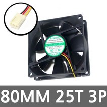 80MM 3P 고풍량 서버용 시스템 케이스 컴퓨터쿨러팬, SRSR상품선택SRSR