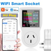 파워 뱅크 잔량계 적산계 220V AC WIFI 스마트 소켓 디지털 전력계 EU 플러그 전기 소비 킬로와트, 05 AC85-265V 16A AU