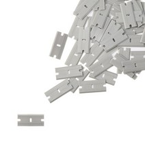 자동차 차량용 간편 유리 얼음 눈 청소 제거기 스크래퍼 EHDIS 100 개/갑 이중 가장자리 플라스틱 면도기 블레이드 창 가정용 도구 앞 스크레이퍼 접착제 얼룩 제거, 05 grey