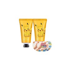 포켓몬 핸드크림 피카츄 50ml 2개+포켓몬 캔뱃지2개 벨먼, 벨먼 포켓몬 핸드크림 피카츄 50ml 2개+포켓몬 캔뱃