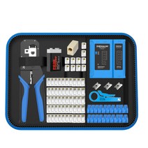 몰크 압착기 터미널 플라이어 페롤 펜치 클램프 세트, 전문급/엔지니어링세트+전문테스터+공구가방