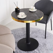 언니의의자 시크한스완 업소용 카페 티 테이블 원형 사각 인조대리석 식탁 식탁테이블, 01 원원
