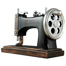 레트로 재봉틀 빈티지 미싱기 인테리어 소품 오버로크, 빨간색 재봉틀 장식