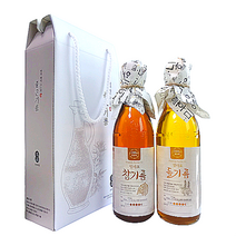 엄마표 고순도 고급 참기름+들기름 / 350mlx2개, 선물세트(선물박스+한지뚜껑), 2개, 350ml