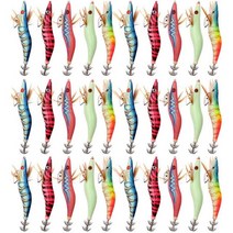 주꾸미 낚싯대 가성비 새우 낚시 루어 오징어 지그 후크 문어 인공 지깅 미끼 하드 30 개 20 10, [01] 2.5, [06] 30Pcs Color C