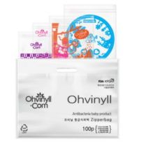 오비닐닷컴 항균지퍼백 14호 30p + 20호 30p + 28호 30p + 30호 10p, 4세트