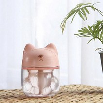 사무실 탁상용가습기 1인용 고양이가습기 미니, 블루