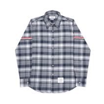 톰브라운 톰브라운 남성 암밴드 체크 셔츠 NAVY MWL301A07847415