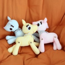 귀여운 사슴 밤비니 양말인형만들기diy, 연분홍