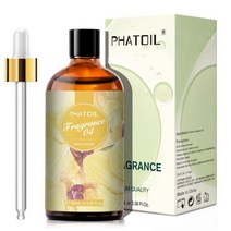 PHATOIL 블랙 오퓸 향수 에센셜 오일 화이트 머스크 신선한 리넨 허니서클 캔들 비누 립 밤 만들기 100ml, [01] 100ml, [07] Black Orchid