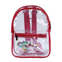 트래블백팩 투명 pvc 가방 자루 방수 배낭 야외 지우기 어깨 학교 backbag bolso mochila mujer