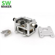 [해외] Swmaker um2 + 3d 프린터 ultimaker2 + 업그레이드 모든 휠 감속 거리 금속 압출 금속 보우 덴 압출기, 3mm