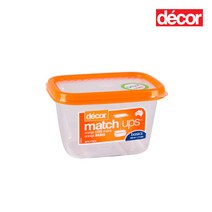 [데코어]매치업 베이직 사각찬통 300ml, 단품