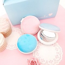 마카롱 양면 손거울 블루그레이, 1개