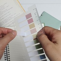 페이지 표시 인덱스 접착 메모지 하프컬러 필름 인덱스탭 바인더 마커, 상세페이지 참조