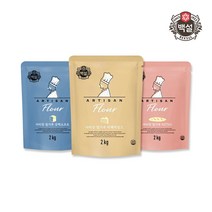 [CJ제일제당] 아티장 밀가루 1개 (3종 택1) / 티(T)55 / 강력소프트 / 박력마일드, 아티장 밀가루 박력마일드 2kg