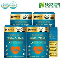 조아제약 혈행에 좋은 알티지 오메가3 1050mg x 30캡슐 4박스, [조아제약] 알티지 오메가3  30캡슐 x 4박스