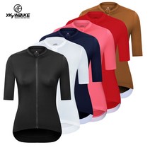 YKYWBIKE 여성 사이클링 저지 탑 여름 MTB 자전거 착용 레이싱 자전거 셔츠 사이클링 의류