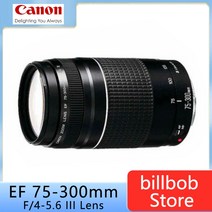 캐논호환 75-300 렌즈 EF 75-300mm F/4-5.6 III 망원 550D 600D 700D 750D 760D 1300D 60D 70D 80D 6D T6 T3i T5i, 1.Lens Only
